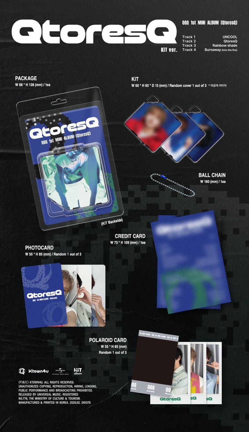 [PRE-ORDER] QQQ - QtoresQ [KIT ver.] [9594] Album version Random